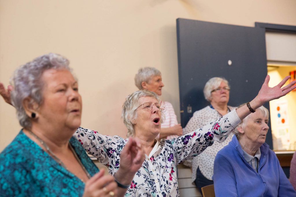 Five ladies enjoying themselves at an event at Pembroke House
